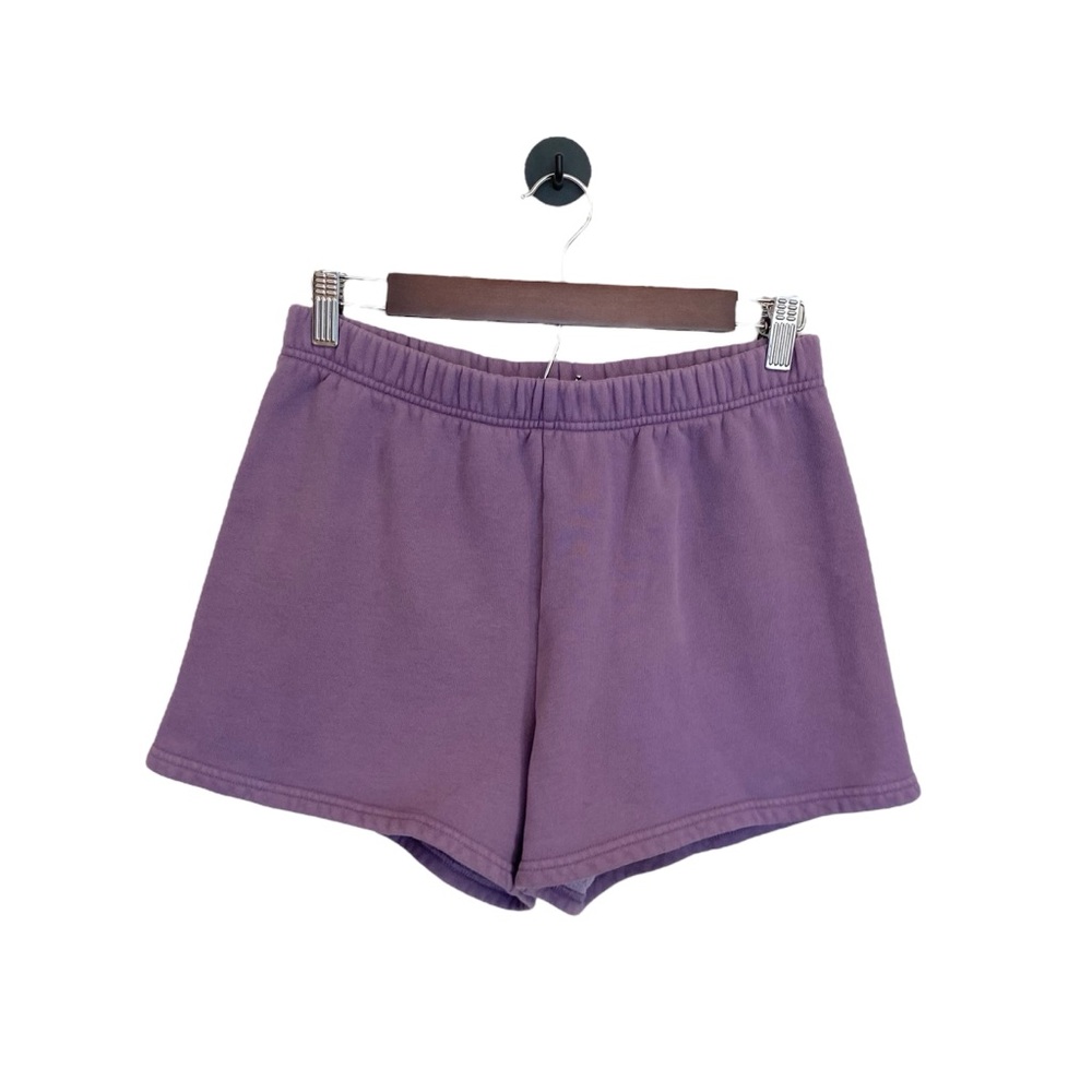 Aritzia TNA Cozy Fleece Perfect Shorts In Purple Size Medium